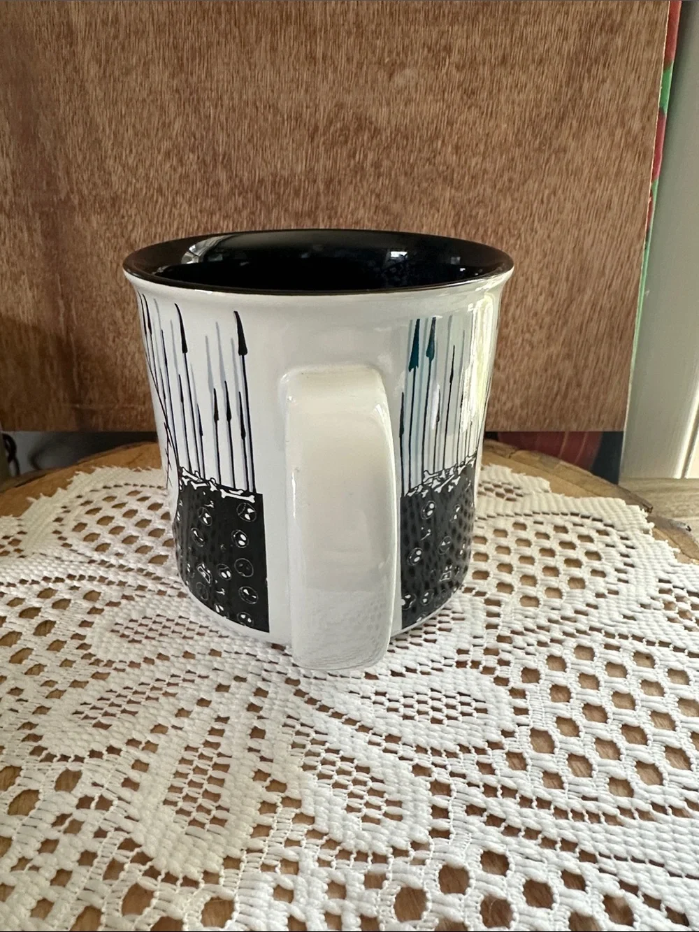 Disney Jack Skellington Black and White Ceramic Mug